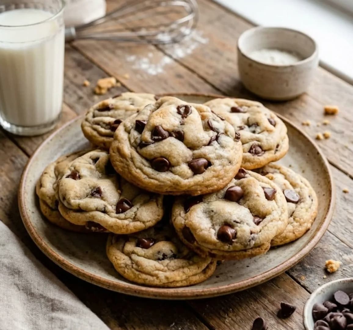 Biscuits Moelleux aux Pépites de Chocolat